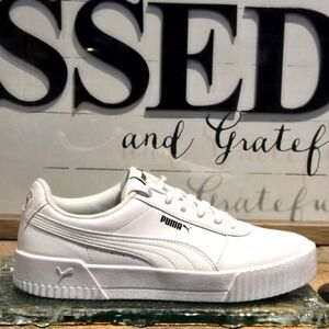 Puma Carina NR 2.0 White Wmns Sz 11 #374106 01